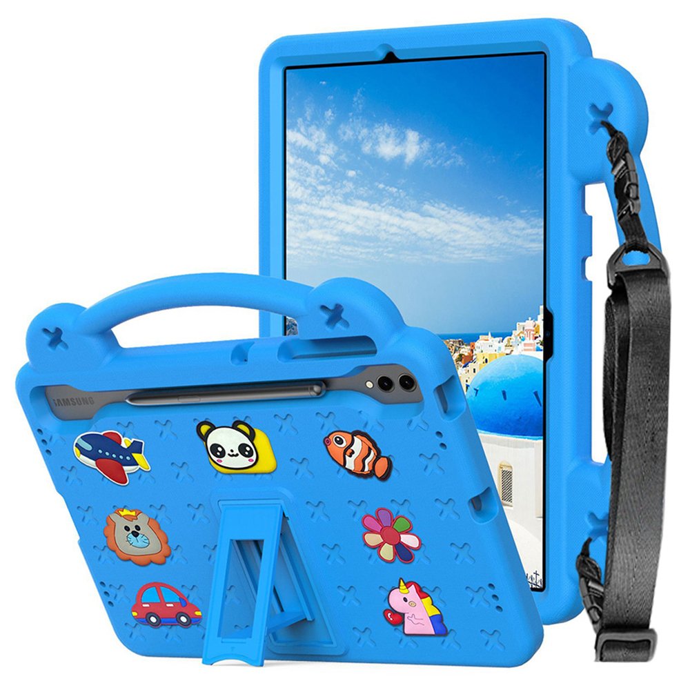 갤럭시탭 S9 FE 플러스 케이스 범퍼 유아 키즈 에바폼 애니멀비츠 스카이, 탭 S9 FE+/S9+ 상세 이미지 1