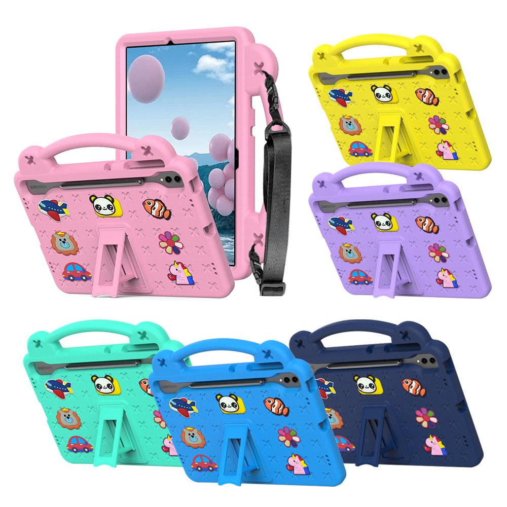 갤럭시탭 S9 FE 플러스 케이스 범퍼 유아 키즈 에바폼 애니멀비츠 스카이, 탭 S9 FE+/S9+ 상세 이미지 2