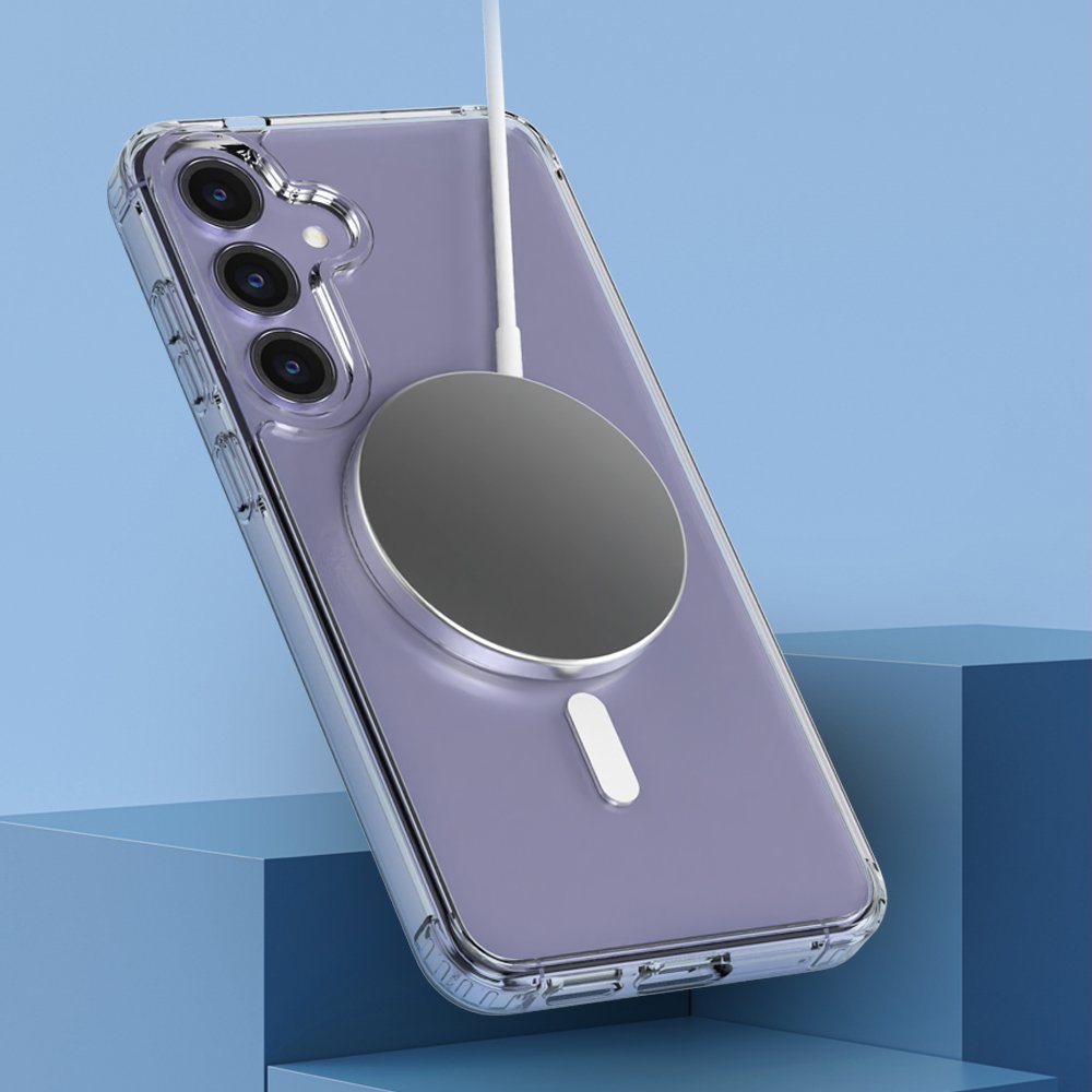 랩씨 맥세이프 마그넷 케이스 최강 2배 자력 변색 방지 클리어 투명, 갤럭시S25 울트라 상세 이미지 1