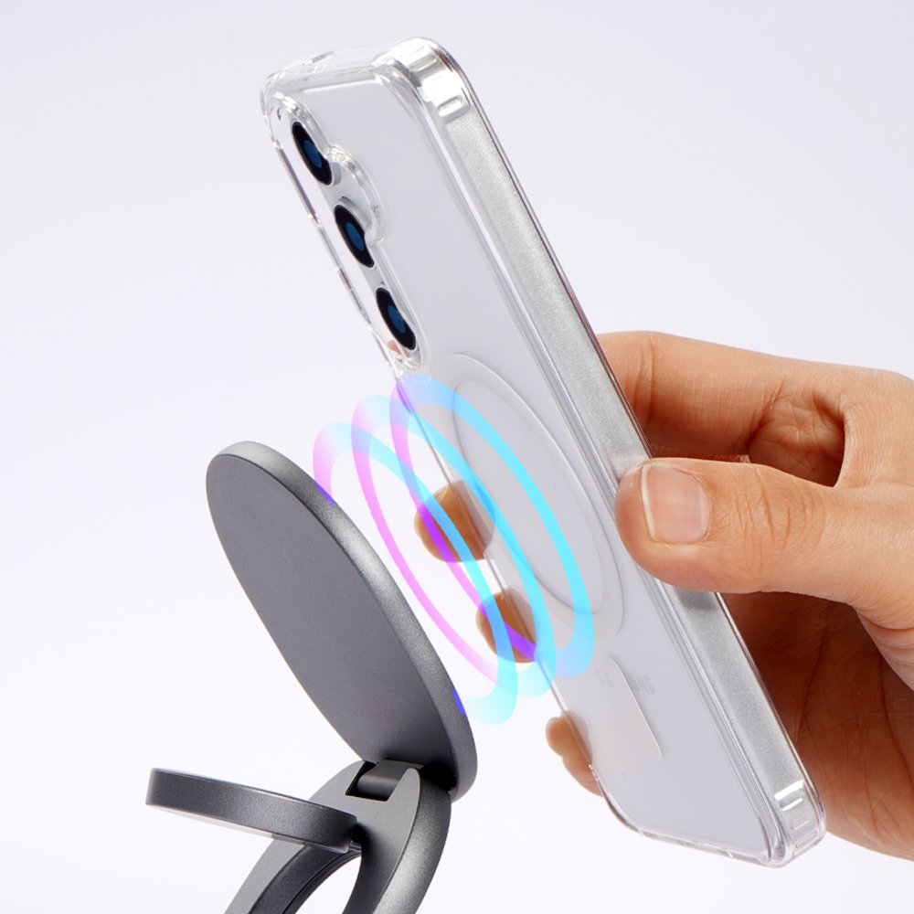 랩씨 맥세이프 마그넷 케이스 최강 2배 자력 변색 방지 클리어 투명, 갤럭시S25 울트라 상세 이미지 2