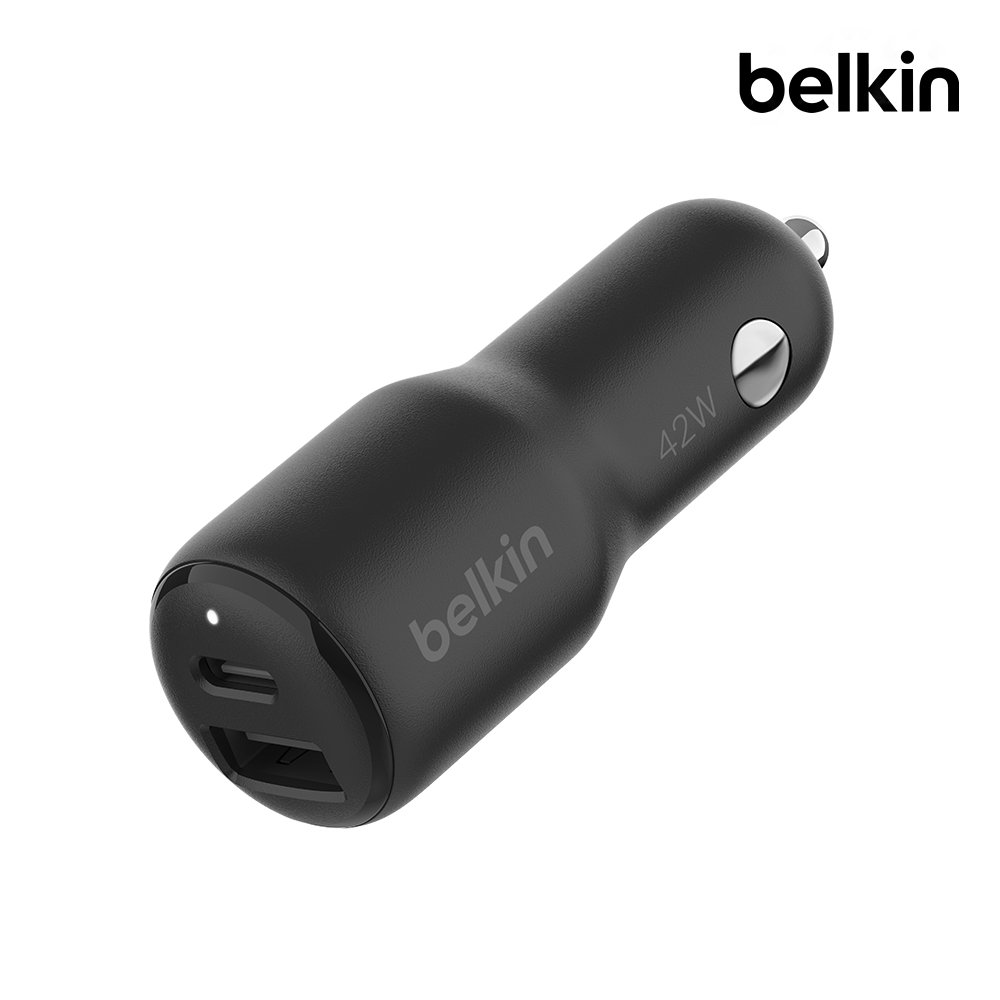 벨킨 42W USB C타입 PD 3.1 PPS 듀얼 차량용 충전기 CCB005 아이폰17 16 15 14 갤럭시 S26 S25 아이패드 호환 상세 이미지 1