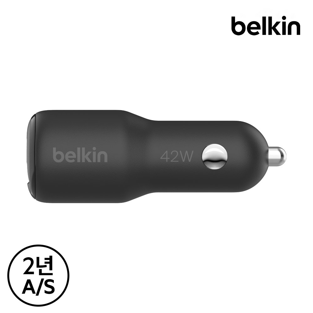 벨킨 42W USB C타입 PD 3.1 PPS 듀얼 차량용 충전기 CCB005 아이폰17 16 15 14 갤럭시 S26 S25 아이패드 호환 상세 이미지 2
