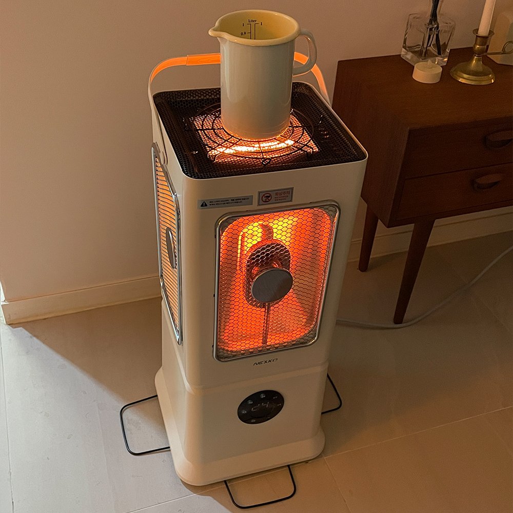 넥스코 오방난로 가정용 전기히터 사무실 하이라이트 전기난로 난방기 상세 이미지 1
