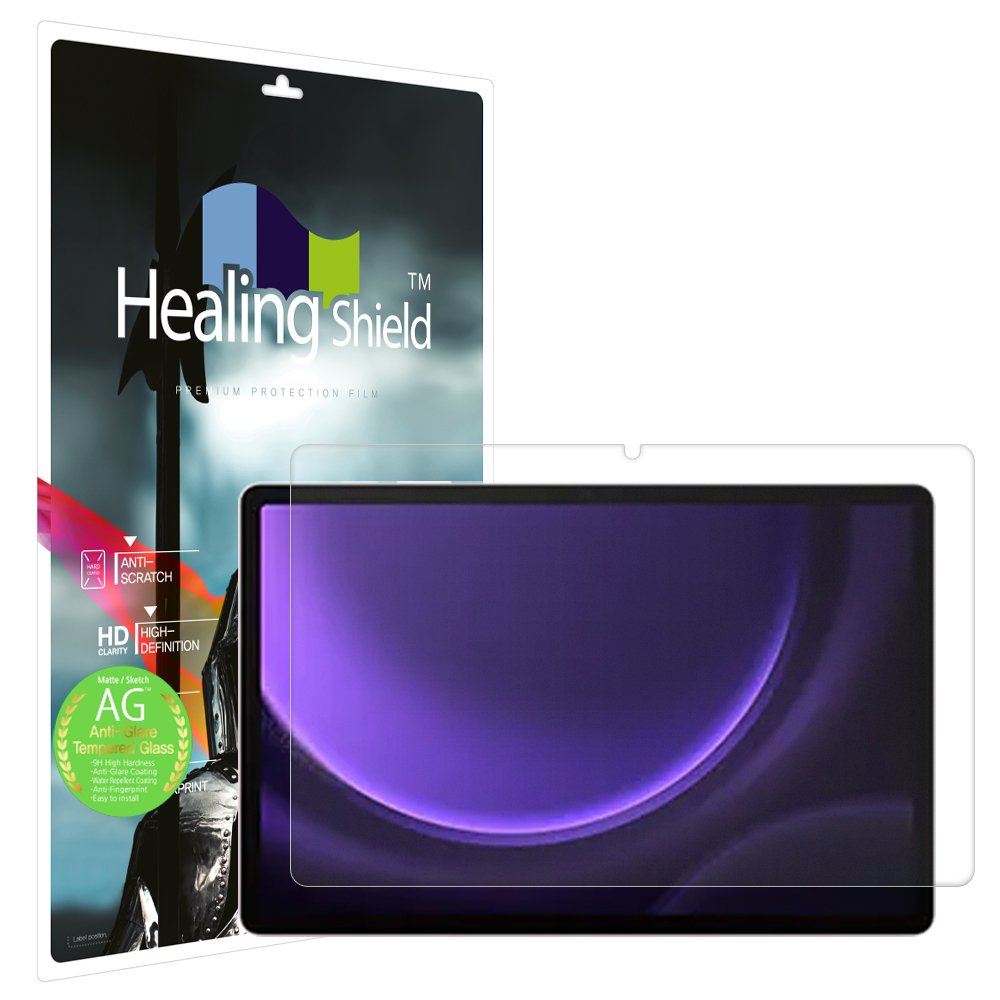 갤럭시탭시리즈 저반사 강화유리필름 갤럭시 탭 S9 FE+, 1매입 상세 이미지 1