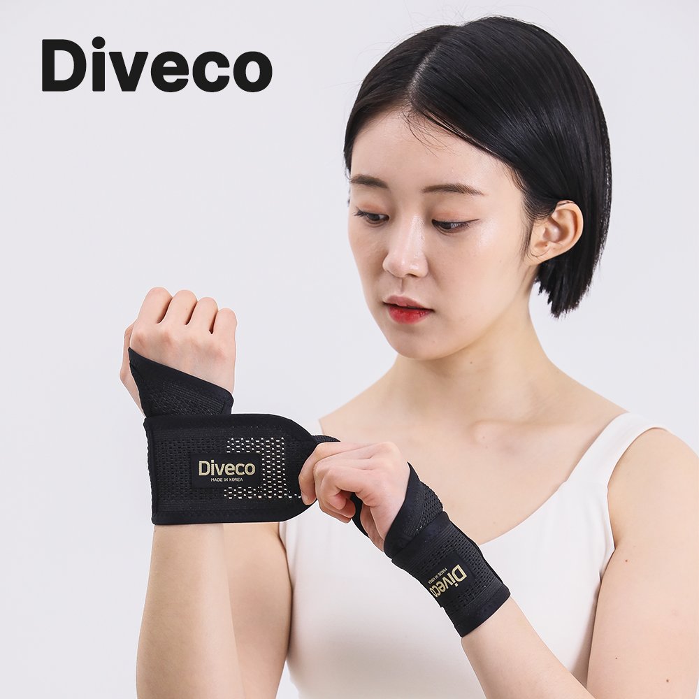 기능성 손목보호대 아대 밴드 얇은 골프 테니스 헬스 운동 디베코 상세 이미지 1