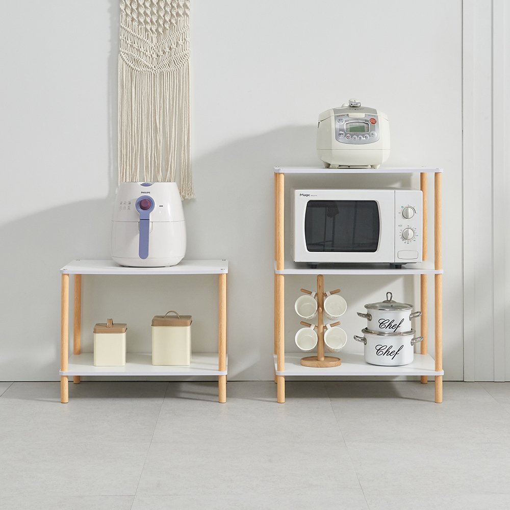 다용도 수납 선반 조립 선반장 모듈 4단 상세 이미지 2