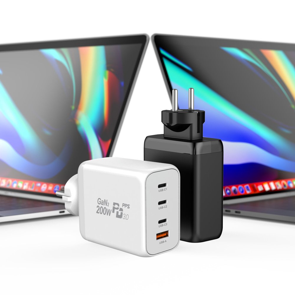 USB PD PPS C타입 GAN2 노트북 맥북 아이폰 200W 접지 멀티 초고속 충전기 상세 이미지 2