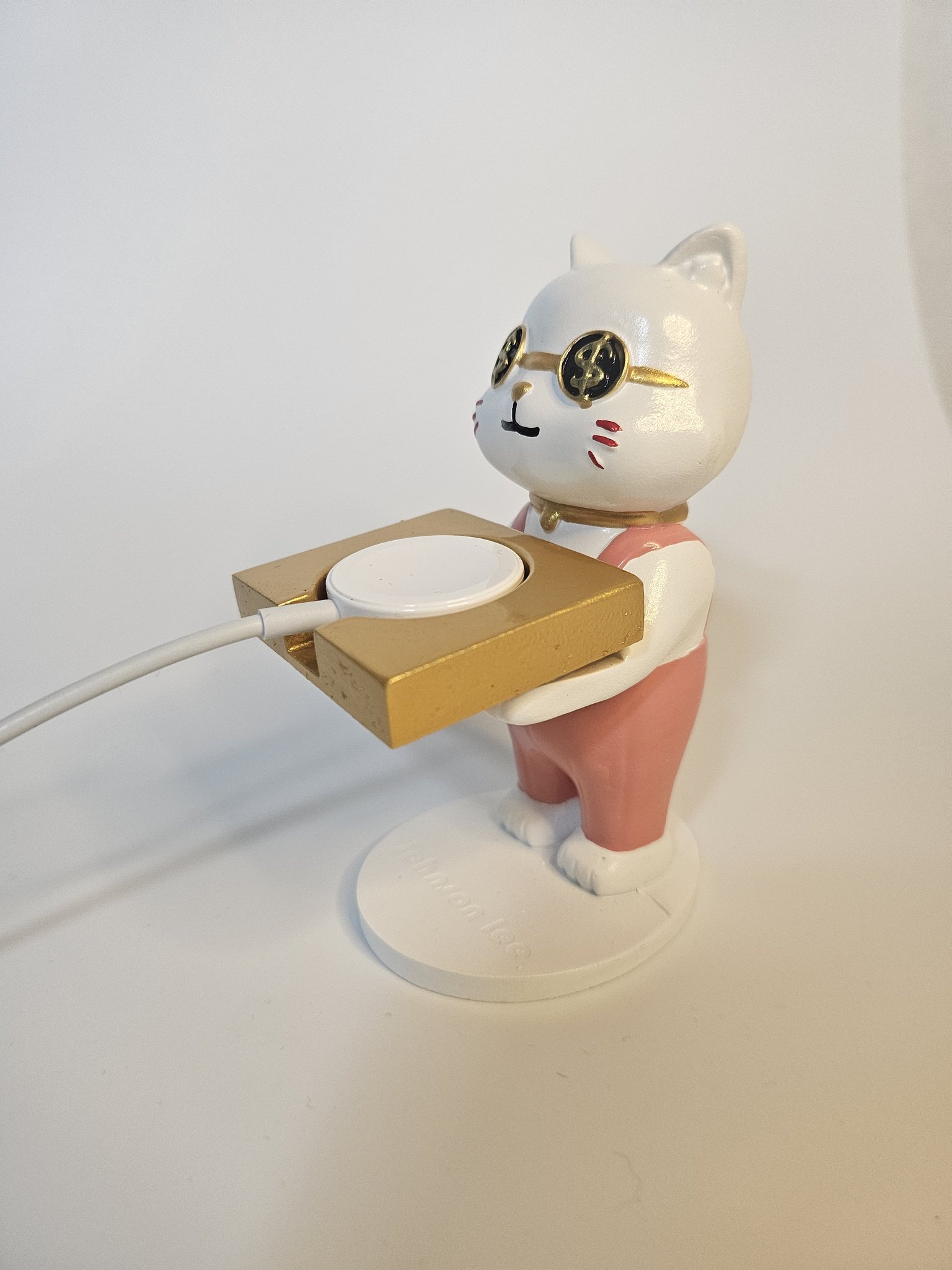 애플워치 충전독 충전기 스탠드 거치대 갤럭치워치 호환 워치주세요 고양이 상세 이미지 1