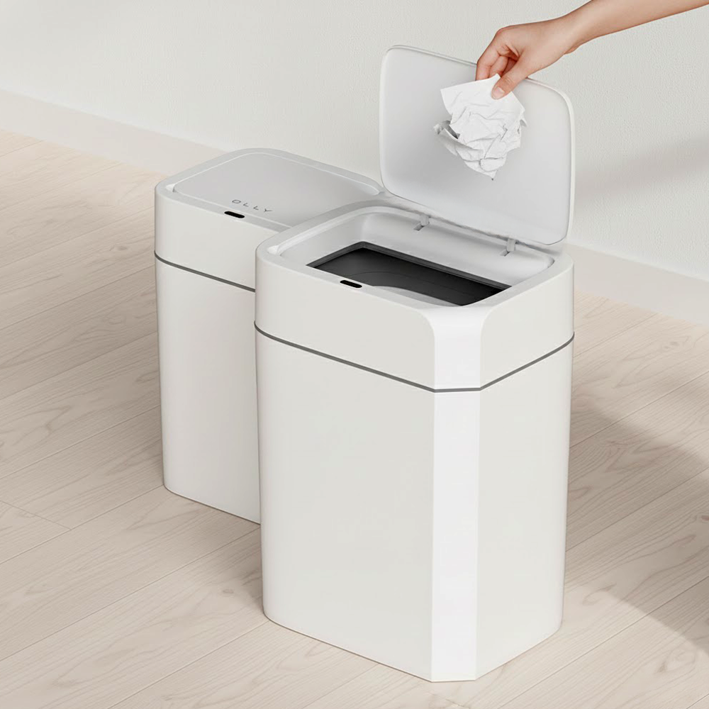올리 센서휴지통 스마트쓰레기통 자동센서 미니 대형 12L 16L 1+1 상세 이미지 1