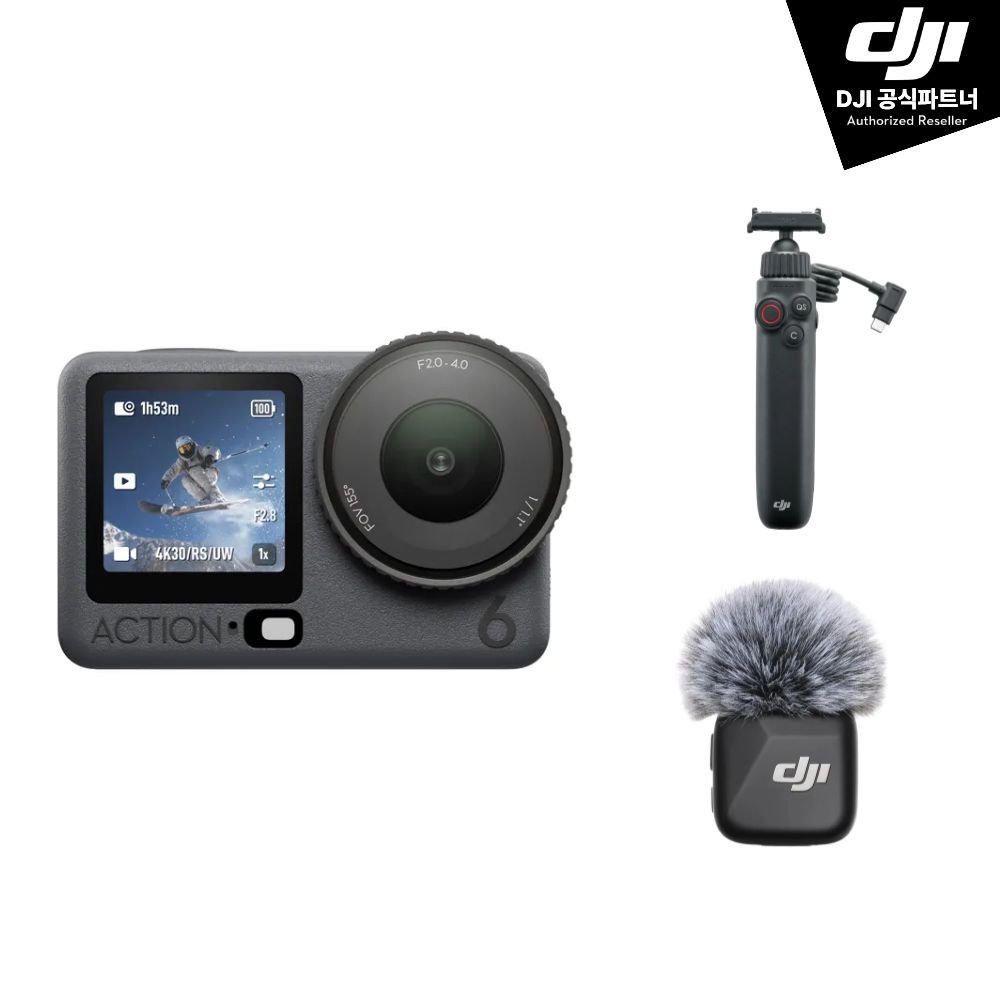 DJI Osmo Action 6 오즈모 액션 6 브이로그 콤보(Mic Mini) 상세 이미지 1