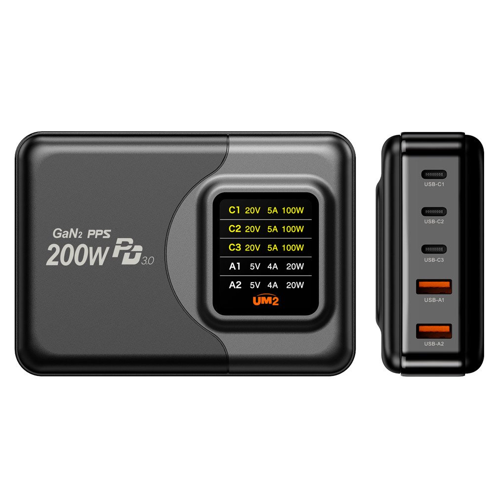 USB PD PPS C타입 GAN2 노트북 맥북 아이폰 200W 접지 멀티 초고속 충전기 상세 이미지 2