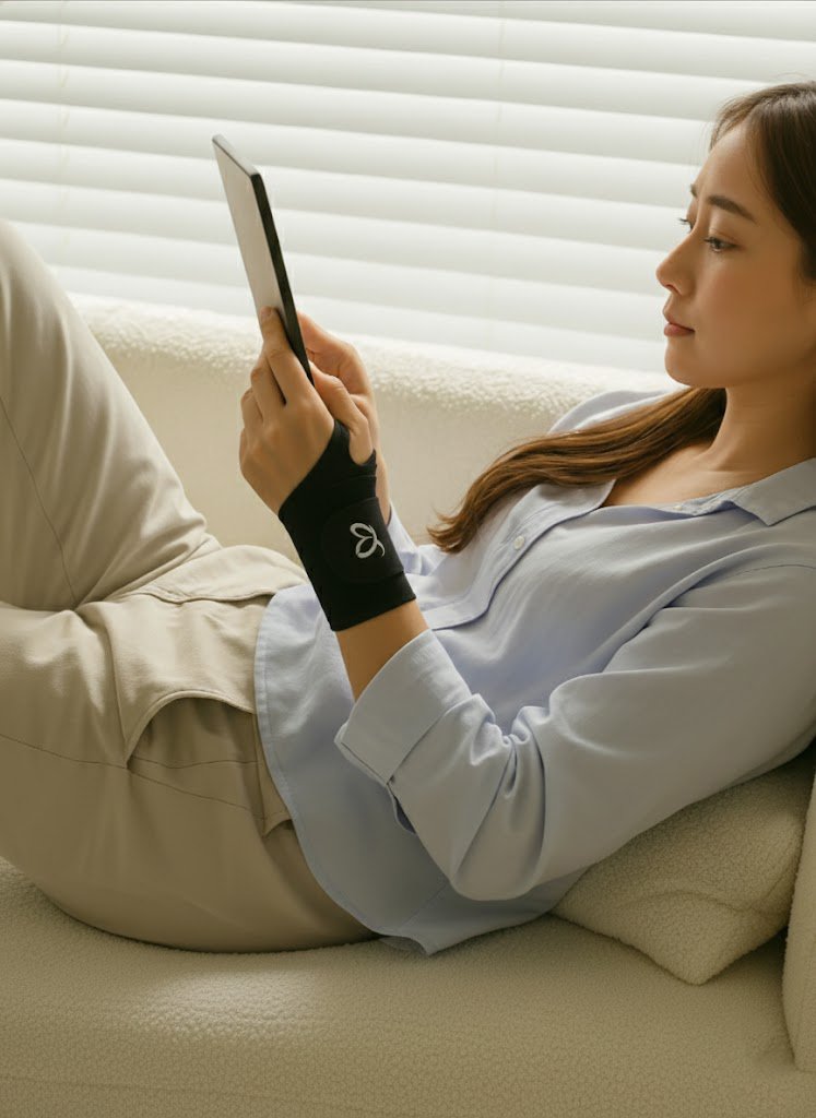 손목보호대 아대 얇은 골프 테니스 헬스 운동 바르엘 블랙 1개입 상세 이미지 2