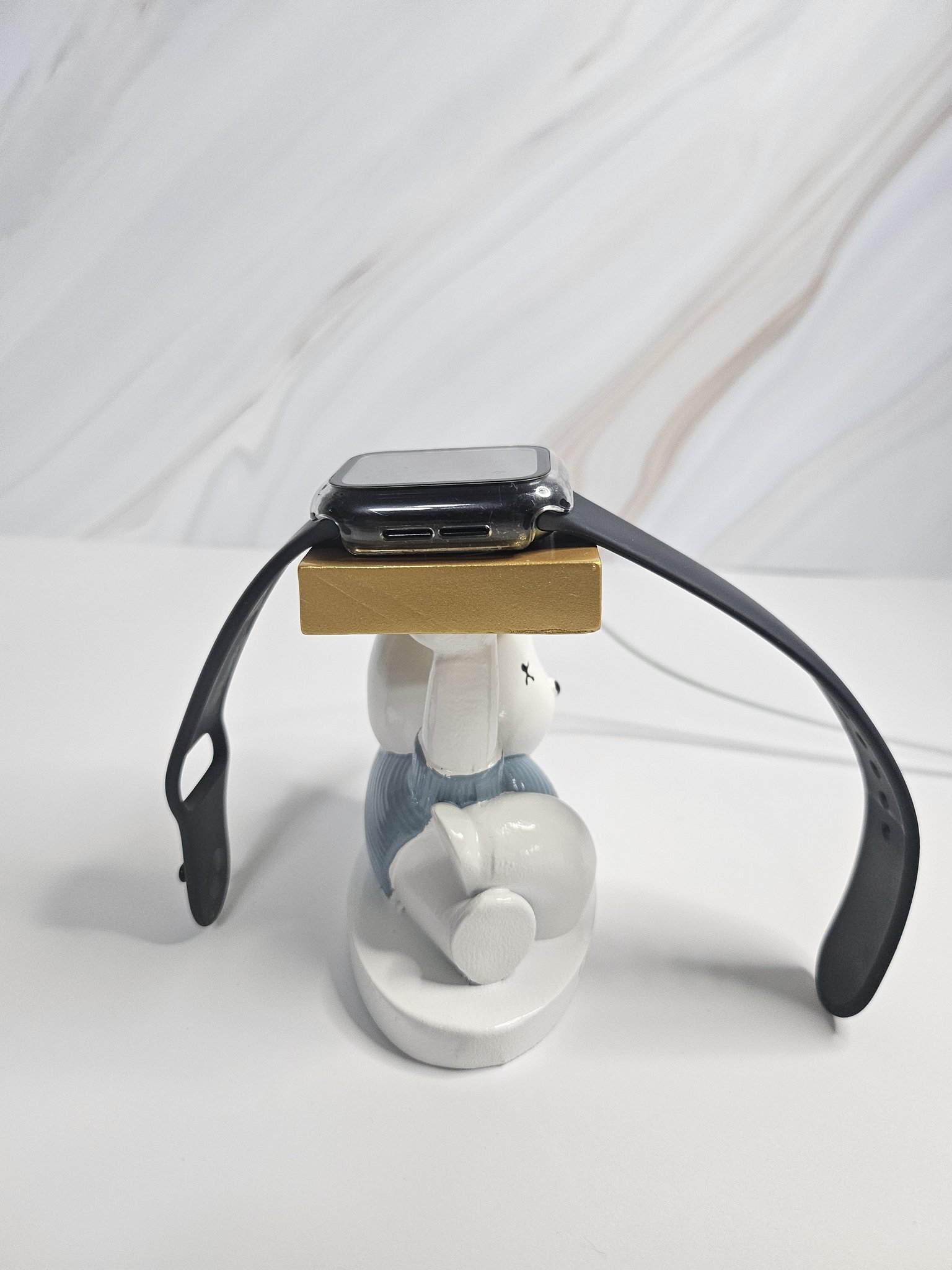 갤럭시워치 애플워치 충전기 충전 거치대 스탠드 호환 충전독 누워있는곰 상세 이미지 2