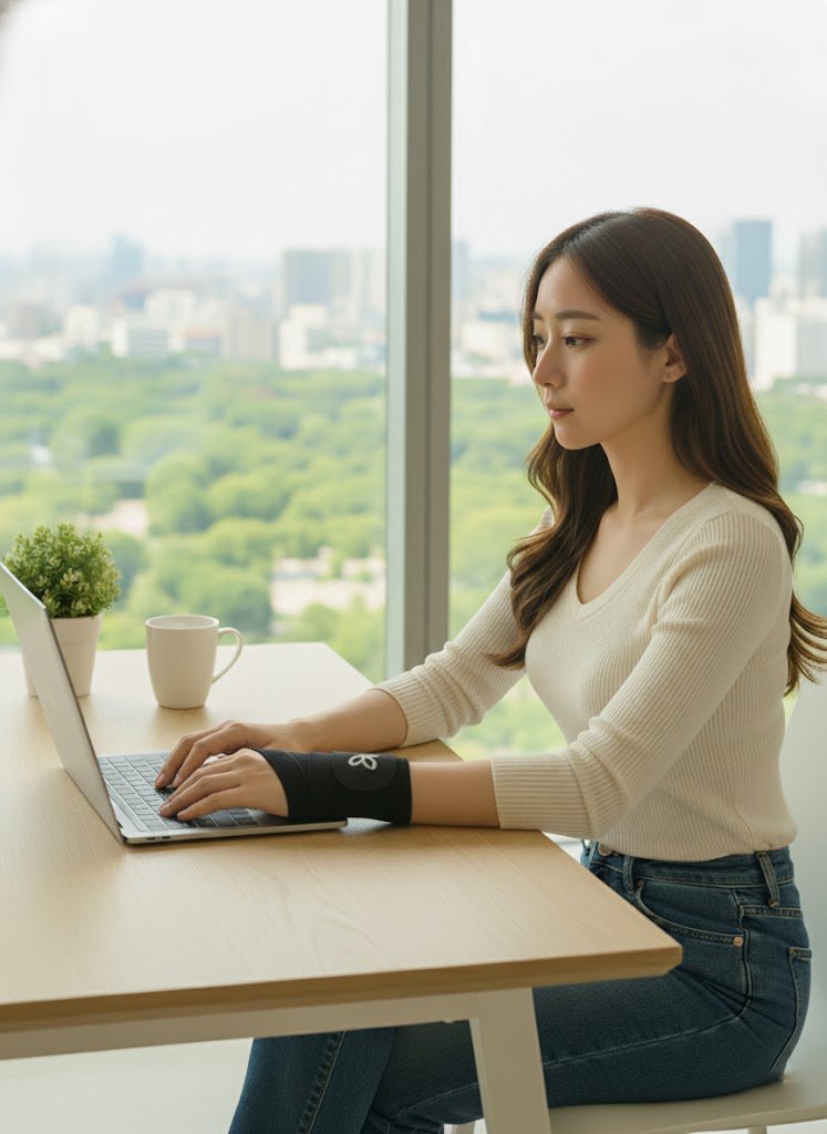 손목보호대 아대 얇은 골프 테니스 헬스 운동 바르엘 블랙 1개입 상세 이미지 1