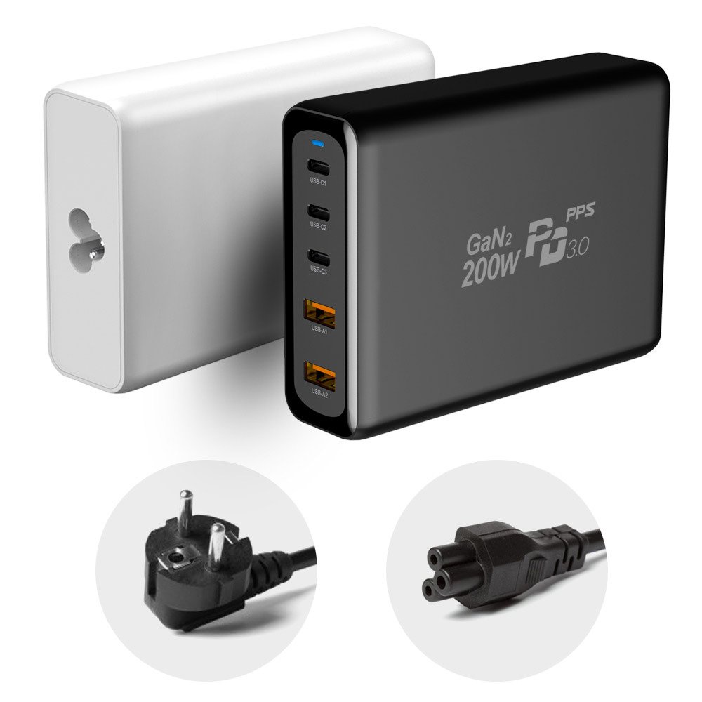 USB PD PPS C타입 GAN2 노트북 맥북 아이폰 200W 접지 멀티 초고속 충전기 상세 이미지 1