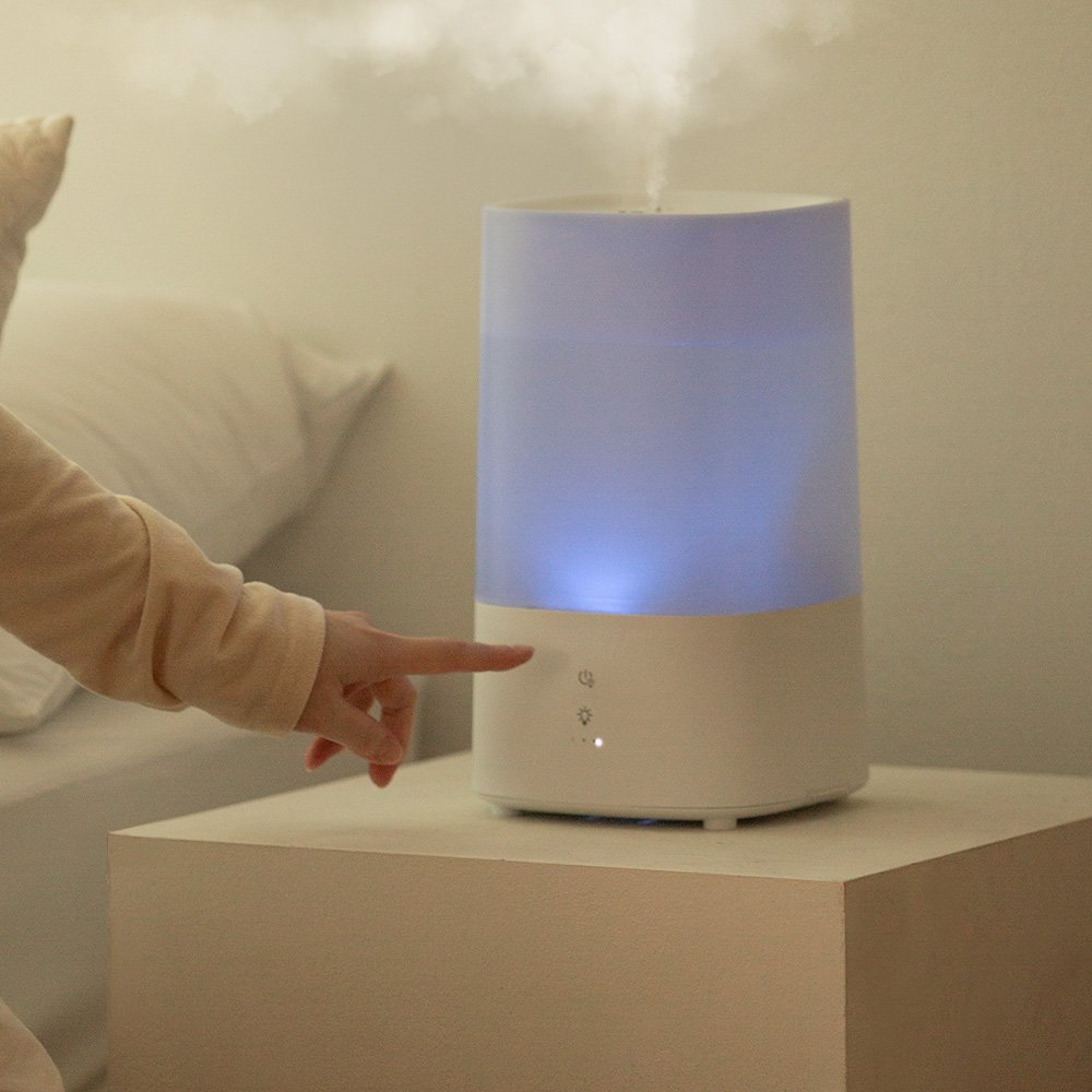 디큐브 4L 무소음 가습기 사무실 원룸 필터없는 대형 가습기 거실 침대 통세척 비염 상세 이미지 1