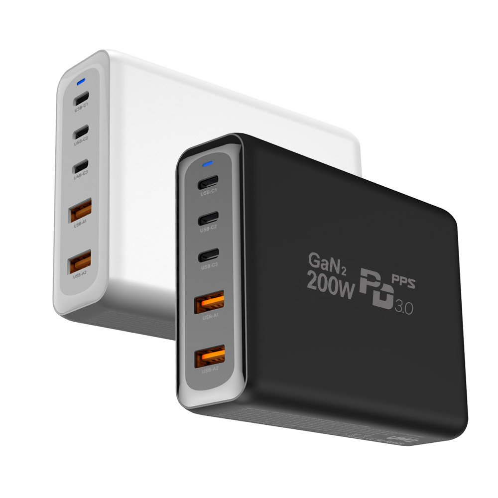 USB PD PPS C타입 GAN2 노트북 맥북 아이폰 200W 접지 멀티 초고속 충전기 상세 이미지 2