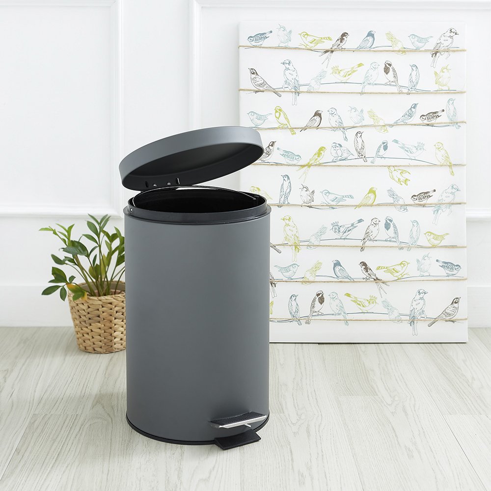 할메이드 가정용 화장실 무소음 인테리어 페달 휴지통 종량제 쓰레기통 12L 상세 이미지 2