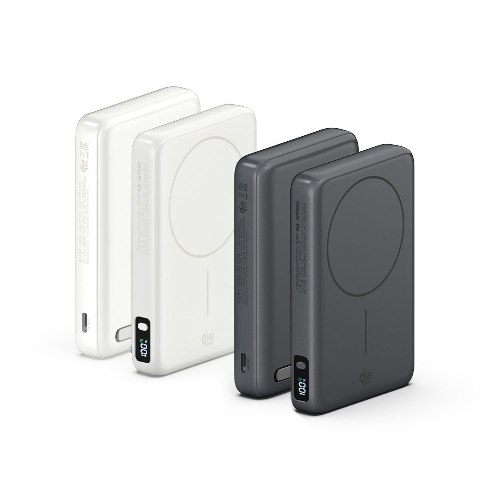 Qi2 25W 맥세이프 초고속 무선 보조배터리 QB610 10000mAh, 화이트 상세 이미지 2
