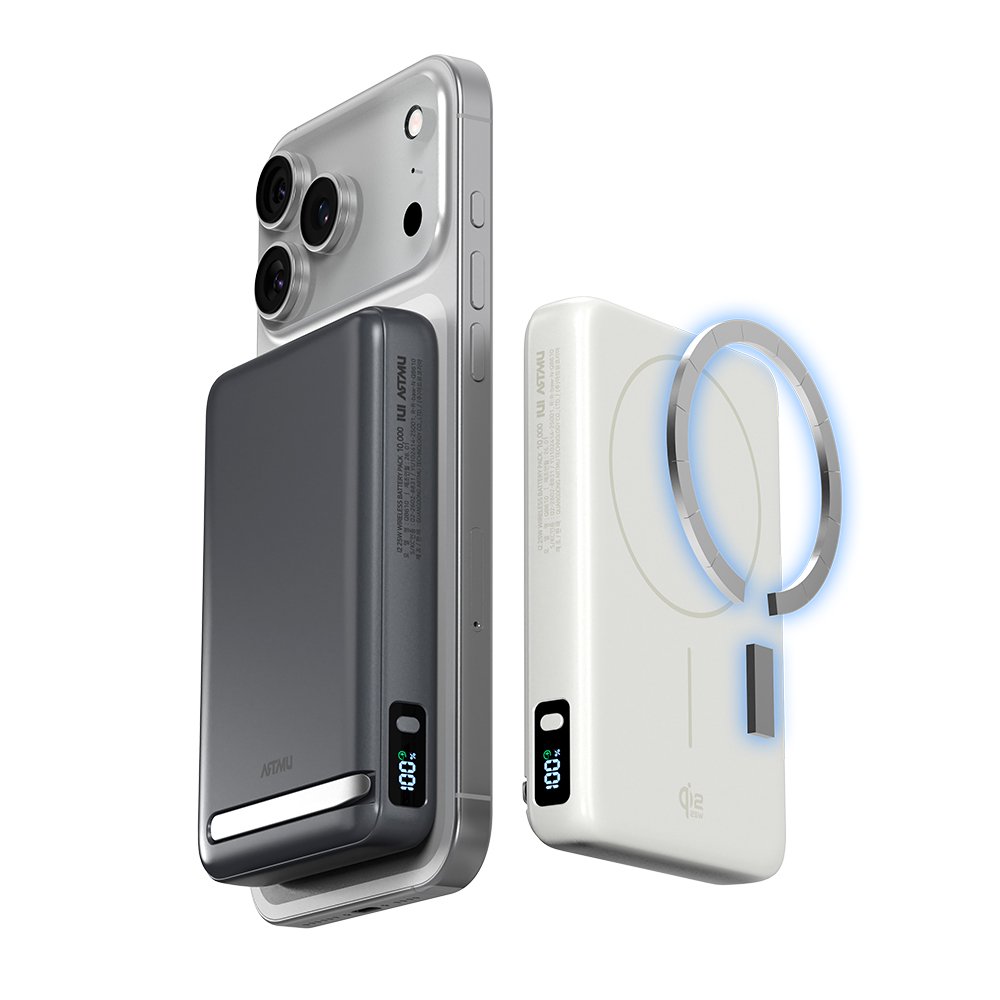 Qi2 25W 맥세이프 초고속 무선 보조배터리 QB610 10000mAh, 화이트 상세 이미지 1