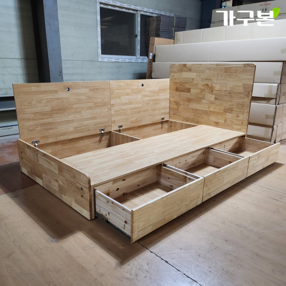 민자 원목침대 프레임 싱글슈퍼싱글 상세 이미지 1