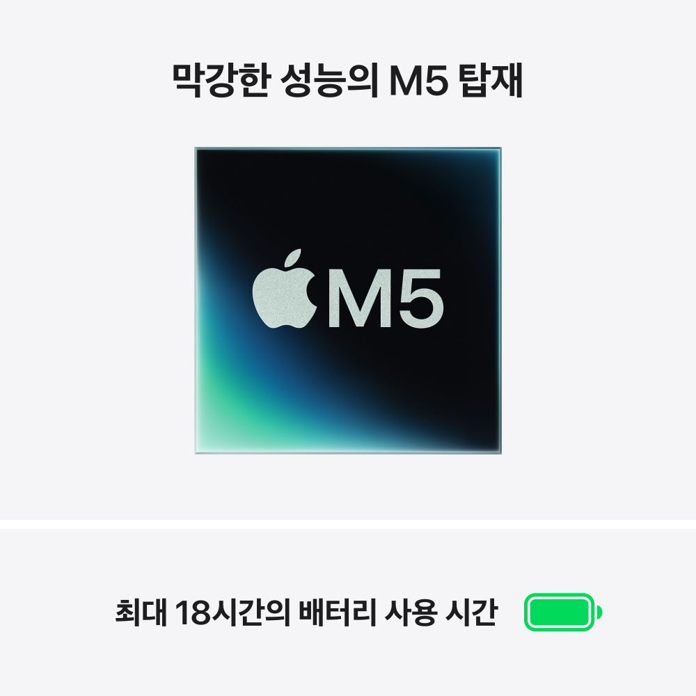 (1차예약) 애플 맥북에어 15 M5 (CPU 10코어/GPU 10코어) 16GB 1TB 미드나이트 MDVK4KH/A 상세 이미지 2