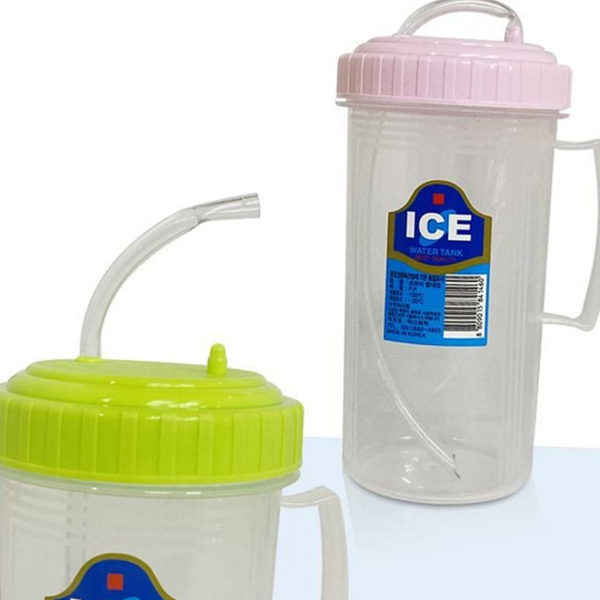 병원용 환자용 빨대 컵 간병용 손잡이 빨대 컵 500ml 물컵 상세 이미지 2