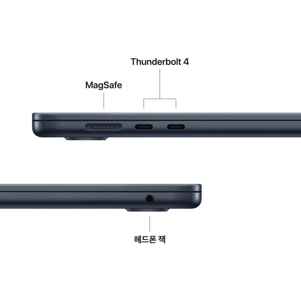 (1차예약) 애플 맥북에어 15 M5 (CPU 10코어/GPU 10코어) 16GB 1TB 미드나이트 MDVK4KH/A 상세 이미지 2